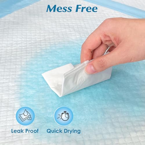 50 Count 36" x 36" Super Absorbency Disposable Underpads - Leakproof Quick Drying Pads for Baby, Puppy & Adults, Bed Pads, Incontinence & Dog Pee