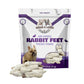 Benji & Louie Air Dried Rabbit Feet - Whole Rabbit Front Feet with Fur - Natural Healthy Dog Treats or Dog Chews, Single Ingredient, 2.5 oz, 12 Count