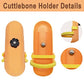 5.9"-6.53" Large Bird Cuttlebone for Parakeets, Cuddle Bone with Plastic Holder, Cuttlefish Bone for Sharp Beaks, Natural Birds Calcium Suitable for Parrots Cockatiels Budgie, 2pcs