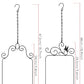PACETAP Hummingbird Swings and Perches Metal Frame 2 Pack, Wild Bird Swing Outdoor Bird Perch with Wooden Dowel and 2 Hanging Chain for Hanging Indoor, Outdoor, Trunk, Lawn, Patio, Garden (Black)