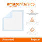 Basics Leak-Proof Dog and Puppy Potty Training Pee Pads with Quick-Dry 5-Layer Super Absorbent Design, Regular Size 22 x 22 inch, Blue & White, 100 Count