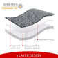 Dog Bed Covers Soft Plush Replacement Washable, Waterproof Pet Bed Liner Grey 36x27 Inches, for Dog/Cat, Cover Only