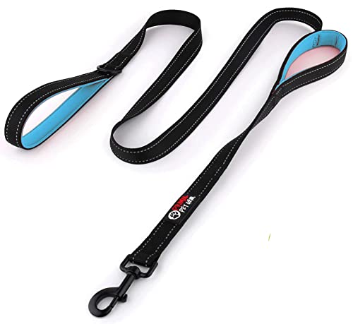 Primal Pet Gear Dog Leash 6ft Long,Traffic Padded Two Handle,Heavy Duty,Reflective Double Handles Lead for Control Safety Training,Leashes for Large