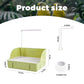 Parrot Bathtub, Large Bird Shower Fountain, Automatic Bird Bath, Parrot Bath Shower, Automatic Bathtub with Circulating Faucet, Indoor Fountain with USB Pump, Green