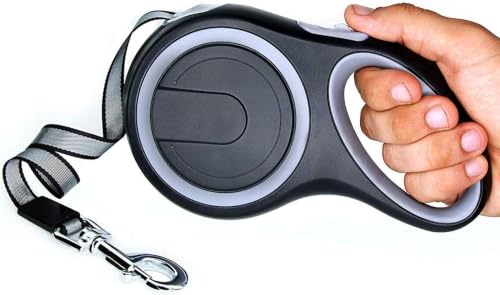 Retractable Dog Leash, EC.TEAK 26 Foot Dog Walking Leash for Medium Large Dogs up to 110lbs, One Button Break & Lock, Heavy Duty No Tangle. Large