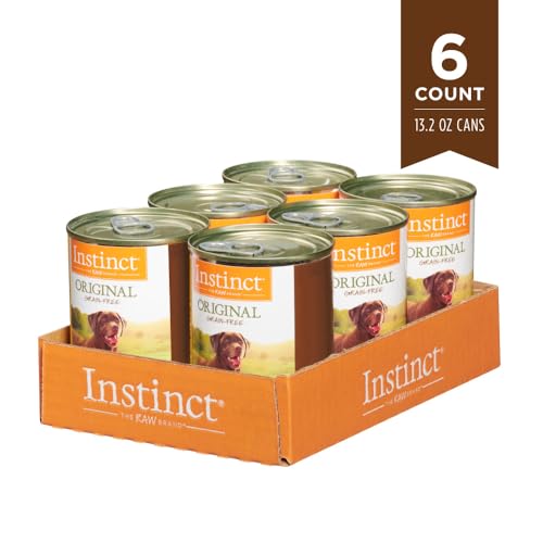 Instinct Original Wet Dog Food, Grain Free Recipe - Real Rabbit, 13.2 oz. Cans (Pack of 6)
