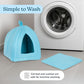 Cat House - Indoor Bed with Removable Foam Cushion - Pet Tent for Puppies, Rabbits, Guinea Pigs, Hedgehogs, and Other Small Animals by PETMAKER