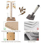 Cat Scratching Post, Sisal, Interactive Furniture Toys for Indoor Cats Adults, 2 Mounting Methods Scratcher Tree Tower with Hanging and Ball Track, Activity Center for Kitten, 25 inches