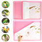 Firdnyohs 100PCS Bird Cage Liner Papers, Disposable Cage Paper Liners Precut Absorbent Cushion Pad Mat Accessories for Pet Bird Parrot (White)