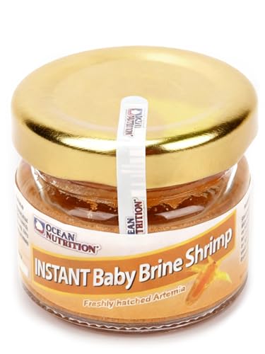 Ocean Nutrition Instant Baby Brine Shrimp Eggs 0.7oz (20g) in Saline Solution, Fish Tank Fry, Betta & Tropical Fish Food for Saltwater & Freshwater Aquarium