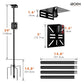 iBorn Camera Bird Feeder Pole 3in1 Compatible Bird Feeder Poles for Outdoors Heavy Duty,63inch Adjustable Height Bird House Pole Mount Kit Bracket Universal for Smart Feeder/Birdhouse