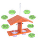 Oriole Bird Feeder, Double-Cup Jelly Oriole Feeder with Pegs for Orange Halves (Orange)