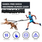 Uppetly Hands Free Double Dog Leash with Pouch, Dual Leash for 2 Dogs with Reflective Padded Handles, Durable Bungee and Lumbar Waist Belt for