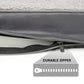 Sunheir Washable Large Dog Bed Covers Soft Plush Replacement, Waterproof Dog Bed Liner, Pet Bed Cover with Zipper 35x22x3 Inches, Grey, Cover Only
