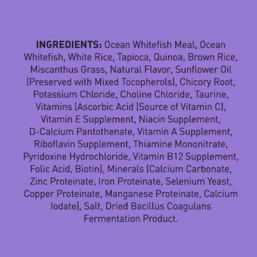 SquarePet Veterinarian Formulated Solutions Low Fat Content Lean Whitefish, Highly Digestible, Dry Dog Food 4.4lbs