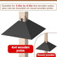Queension Metal Squirrel Baffle for 4x4 Post, 17 Inch Squirrel Proof Baffles for Bird Feeder Poles, Outdoor Guard for Wooden Pole to Deter Raccoons from Bird Houses, 1 Pack