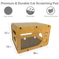 cat scratchers for Indoor, Large Size, Furniture-Protecting Scratch Pad with Cat Bed, Cat House-Shaped Design.cat Toys.cat Scratching Post.cat Scratching Board