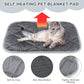 4 Pack Self Heating Cat Pad Self Warming Dog Mat Reflects Body Heat Extra Warm Thermal Pet Pad Washable Dog Cat Bed Crate Bed Mat Blanket(Gray,16 x 20 Inch)
