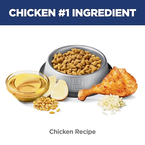 Hill's Science Diet Hairball Control, Adult 1-6, Hairball Control Support, Dry Cat Food, Chicken Recipe, 7 lb Bag