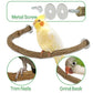 7PCS Natural Wood Bird Perches for Cage, Bird Parrot Parakeet Perch Stand, Bird Parakeet Cage Accessories, for Cockatiels Conure Budgies Small and Medium Parrots