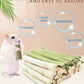 Bissap 40PCS Rabbit Chew Sticks, 20PCS Sweet Bamboo Chew Sticks & 20PCS Papaya Stems Bunny Chews for Rabbit Hamster Chinchilla Guinea Pig Small Animals Natural Molar Treats