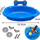 Bird Bath for Cage with 3 Balls Bird Tub Bowl Basin Hanging Birdbath Toy Pet Parrot Cage Budgie Accessories Shower Parakeet Cockatiel Water Shower Box Food Feeder Holder Tray Bird Cage Accessories