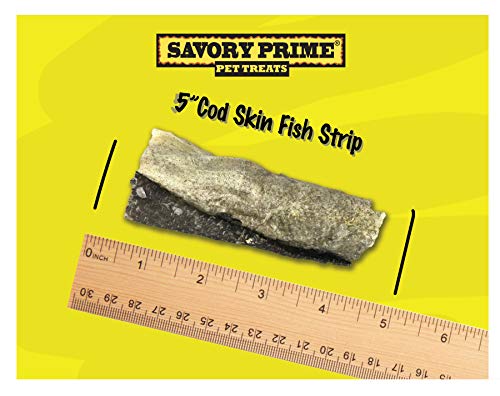 Savory  Cod Skin Fish Strips, 8-Ounce (49662008), All Breed Sizes