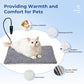 Cat Heating Pad - 11 Adjustable Temperature and 25 Timer Options, Heated Cat Bed Indoor with Chew-Resistant Cord for Small Dogs, 18x18 Inch