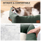 20In Dog Bed for Small Dogs & Cats - Washable Rectangle Cat Kitten Bed for Indoor Pets, Cozy Cute Puppy Bed with Non-Slip Bottom(Green, Small)