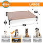 K&H Outdoor Elevated Dog Bed - Cooling Raised Dog Bed for Medium & Large Pets, Breathable Mesh Hammock Design, Indoor/Outdoor Washable Cover