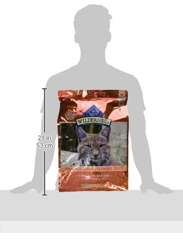 Blue Buffalo Wilderness Chicken Natural High-Protein Grain-Free Dry Food Hairball & Weight Control for Adult Indoor Cats, Real Chicken First