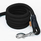 Dog Leash, Braided Rope Traction – Walking Training Lead for Medium/Large Dogs ((1/2") x 6FT, Black)