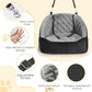 Dog Car Seat for Small Dogs Up to 30 Lbs, Pet Travel Safety Bed for Puppy Cat, Fits in Front/Back Seat, Anti Slip Base, Fully Detachable Washable