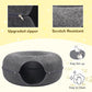 Cat Caves for Indoor Cats, Large Cat Tunnel for Multiple & Large Cats, Scratch Detachable Peekaboo Cat Cave Bed, Kitten Donut Kitty Hideaway Up to 45 Lbs