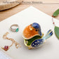 Robin Bird Jewelry Trinket Boxes Hinged Ring Box.Collectible Bird Figurines Home Decor Gifts for Women.Necklace Rings Earrings Organizer.
