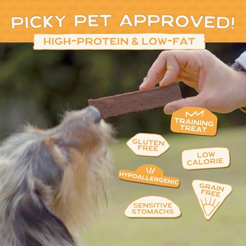 Smart Cookie Single Ingredient Rabbit Jerky Dog Treats - Training Treat Strips for Dogs and Puppies with Allergies, Sensitive Stomachs - Dehydrated, 100% Meat, Grain Free, Made in USA - 3oz, Pack of 1