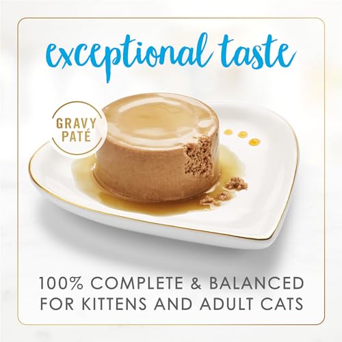 Purina Fancy Feast Gravy Lovers Ocean Whitefish and Tuna Feast Pate in Wet Cat Food Gravy - (Pack of 24) 3 oz. Cans