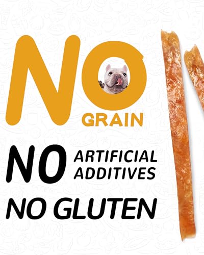 PAWUP Chicken Jerky Strips Dog Treats, Low Fat High Protein, Natural Chicken Dog Jerky, Training Treats for Small & Medium Dogs, 12.5 oz