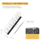 OFFO Black Pre-Assembled Bird Spikes, 304 Stainless Steel Pigeon Spikes for Outside, Cover 10.8 Feet, Easy Installation for Balcony, Roof, Window Sills, Keep Building Surfaces Clean