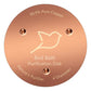 NNG 1 Pack Bird Bath Copper Disk,0.6mm Thick Reinforced 99.9% Pure Copper Bird Bath Purification Disk with Triple-Point Support,Physical Safe Water Cleaner for Outdoor Birdbaths Bowls,All-Season Use