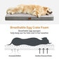 BFPETHOME Outdoor Dog Beds for Large Dogs, Waterproof Dog Bed for Medium, Large, Extra Large Dogs, Orthopedic Pet Bed with Removable Washable Cover, Egg Crate Foam Pet Bed Mat. (36 x 27 in, Grey)