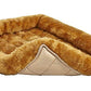 MidWest Homes for Pets QuietTime XXS Dog Bed – Cinnamon Faux Fur Bolster, Ultra-Soft and Machine Washable, Fits 18-Inch Crates and Carriers, for Small Dogs and Cats