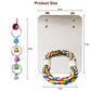 7" Bird Mirror with Rope Perch Bird Toys Swing, Comfy Perch for Greys s Parakeet Cockatiel Conure Lovebirds Finch Canaries