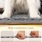 Dog Bed for Crate High Resilience Foam Crate Pad Mat for Medium Large Dogs Washable Anti-Slip,35" x 22",Dark Gray