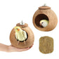 Bird Nest for Cage Natural Coconut Shell Birds House 2 Pack Parakeet Hide Breeding Hut Bird Cage Accessories & Decor Hamster Toys for Parrot Lovebirds Budgies Cockatiel Conure Finch Canary
