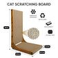 Cat Scratcher, 26 inch L Shape Cat Scratching Pad for Indoor Cats, Durable Sustainable Cardboard Scratcher with Box, Recyclable Vertical Cat Scratch Pad to Protect Furniture, Large
