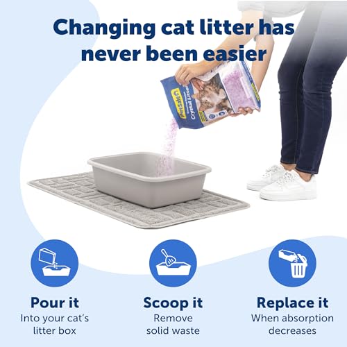 PetSafe ScoopFree Odor Control Crystal Cat Litter, Lavender Scent, 8 Lb Bag