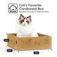 Cat Scratcher, 5 Packs in 1 Cardboard Box Cat Scratching Pad for Indoor Cats and Kitten, Cat Scratch Pad to Protect Furniture, Large Size
