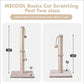 MECOOL Cat Scratching Post Premium Basics Kitten Scratcher Sisal Scratch Posts with Hanging Ball 22in for Kittens or Smaller Cats (22 inches for Kitten, Beige)