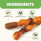 MON2SUN Dog Treats, Triple Flavor 6 Inch Chicken Liver Duck and Chicken Wrapped Rawhide Sticks, Teeth Cleaning Snacks for Medium Dogs, 17.6 oz (10 Count-Pack of 1)